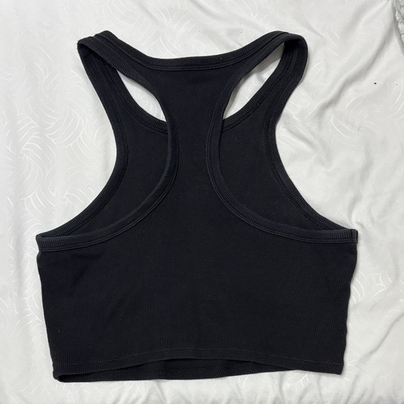 ALO Yoga Black Ribbed Tank Top